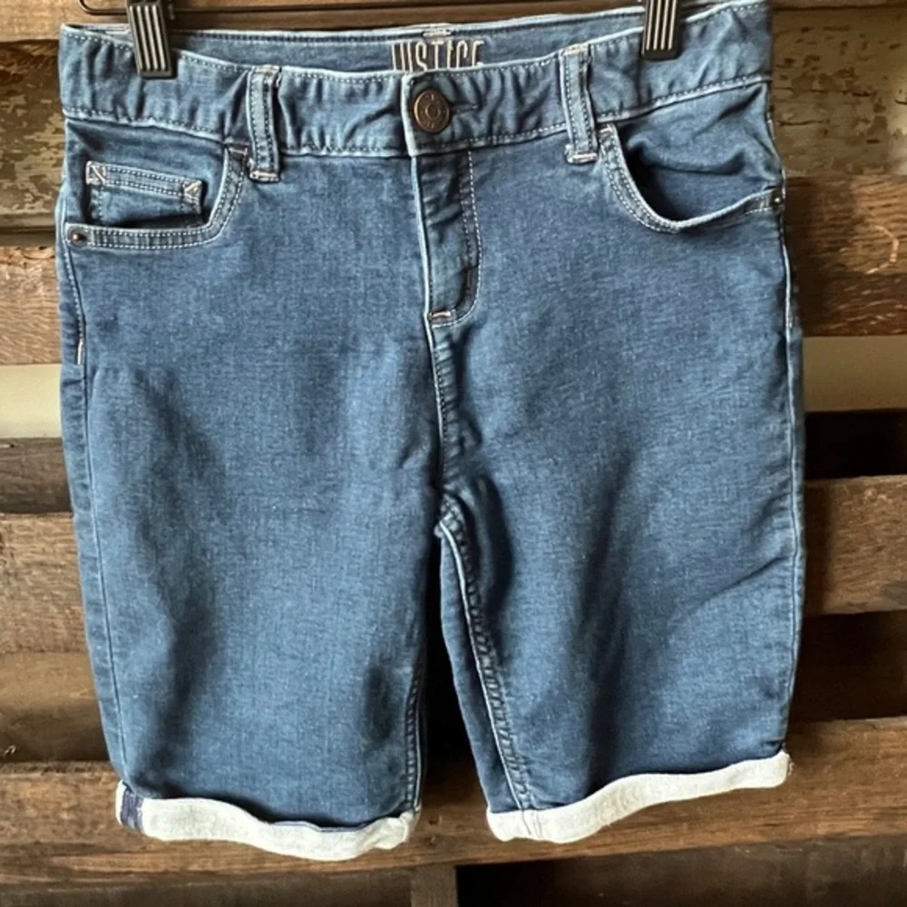 🌻5/$20 JUSTICE Girls Denim Shorts Sz 16